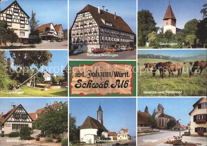 St Johann Wuerttemberg Gaechingen Wuertlingen Lonsingen Upfingen
