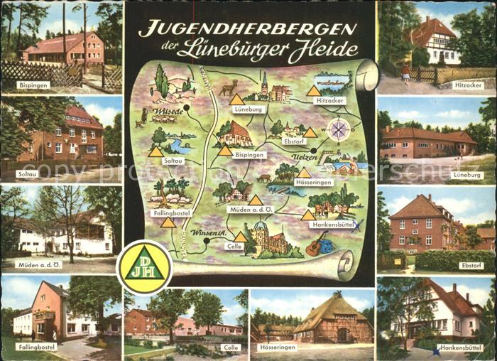 Lueneburger Heide Jugendherbergen Landkarte