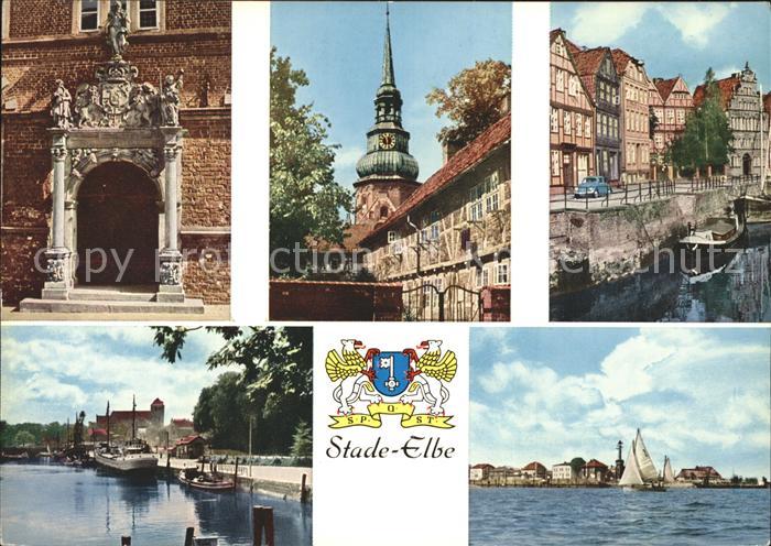 Stade Niederelbe Rathaus Johanniskloster St. Cosmae Hafen Stadersand