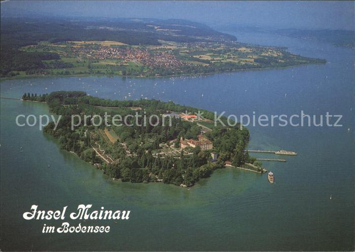 Insel Mainau Fliegeraufnahme Bodensee