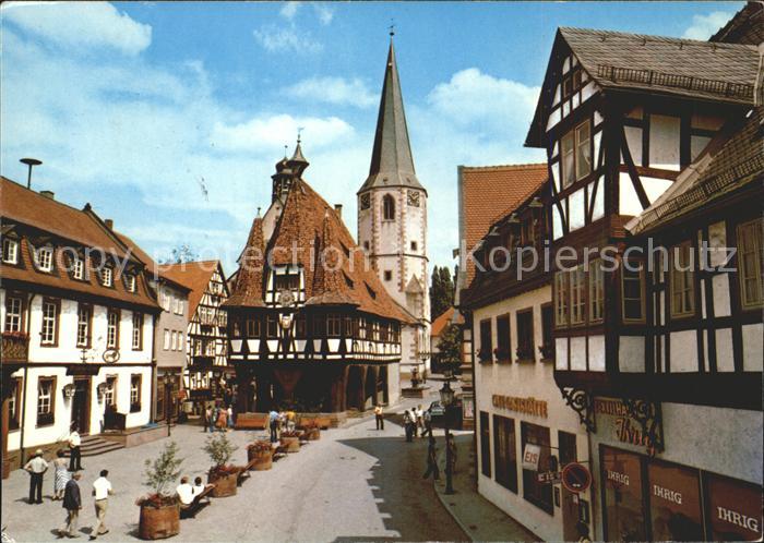 Michelstadt Marktplatz Rathaus
