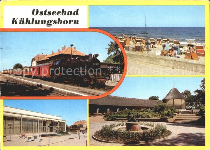 Kuehlungsborn Ostseebad Strand Dampflok