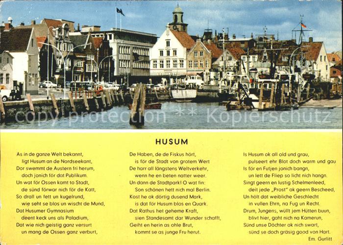 Husum Nordfriesland Hafen Gedicht