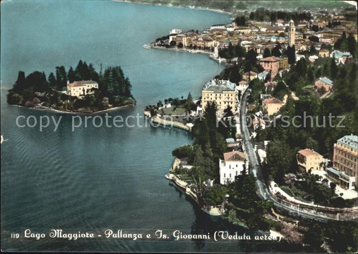 Pallanza Fliegeraufnahme Lago Maggiore