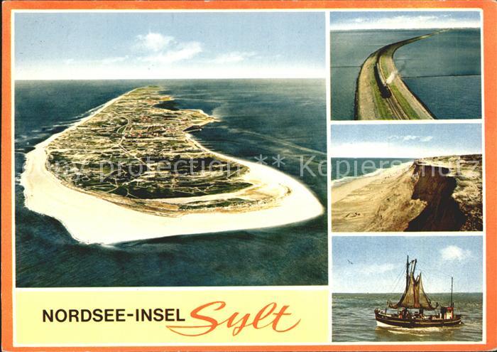 SYLT Insel Schleswig-Holstein Eisenbahn Segelboot Insel