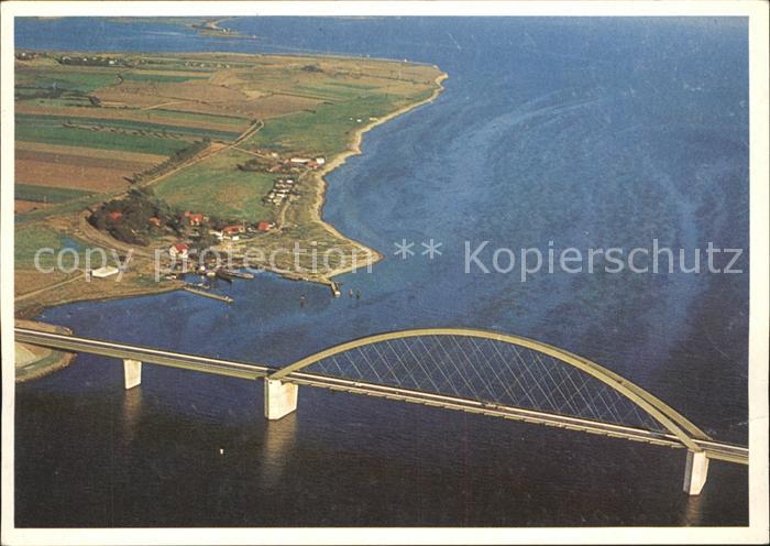 Fehmarn Fehmarnsundbruecke Fliegeraufnahme