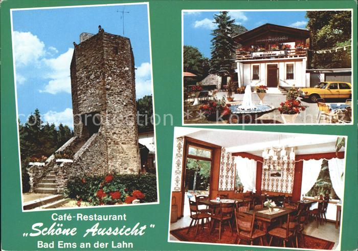 Bad Ems Cafe Restaurant Schoene Aussicht