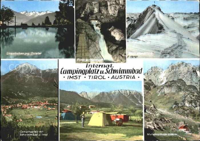 Imst Tirol Internat Campingplatz Linserhofsee oetztaler Schwimmbad