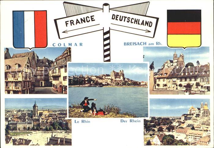 Colmar Haut Rhin Elsass Le Rhin Der Rhein Breisach