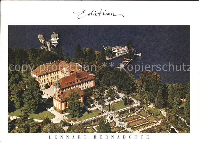 Mainau Fliegeraufnahme Schloss