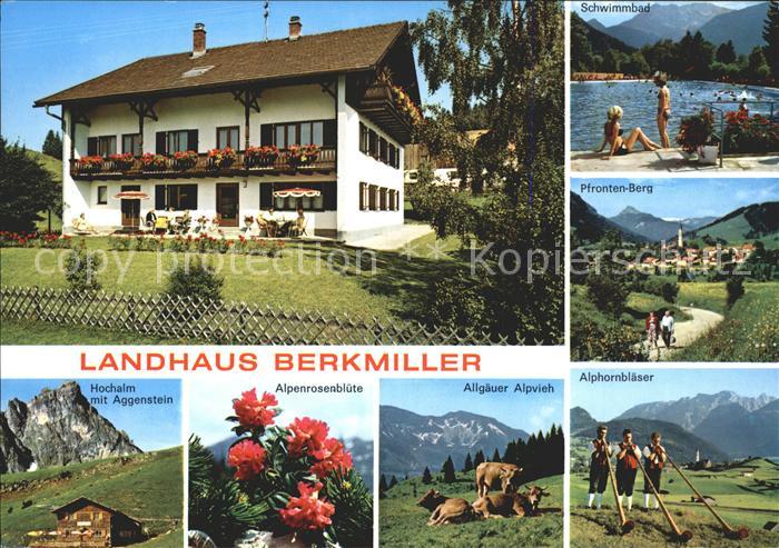 Seeg Schwimmbad Pfonten Berg Alphornblaeser Hochalm Aggenstein