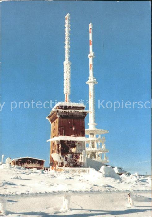 Brocken Harz Sendeanlagen Wolkenhaeuschen