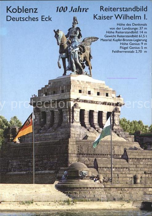 Koblenz Rhein Kaiser Wilhelm Denkmal