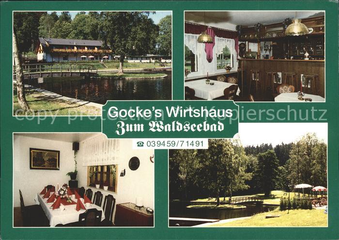 Hasselfelde Gockes Wirtshaus zum Waldseebad