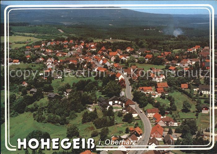 Hohegeiss Harz Fliegeraufnahme