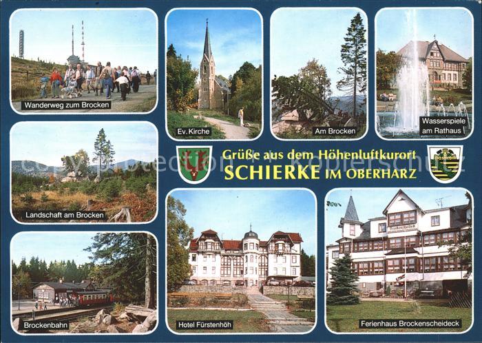 Schierke Harz Wasserspiele Rathaus Ferienhaus Brockenscheideck Hotel Fuerstenhoe