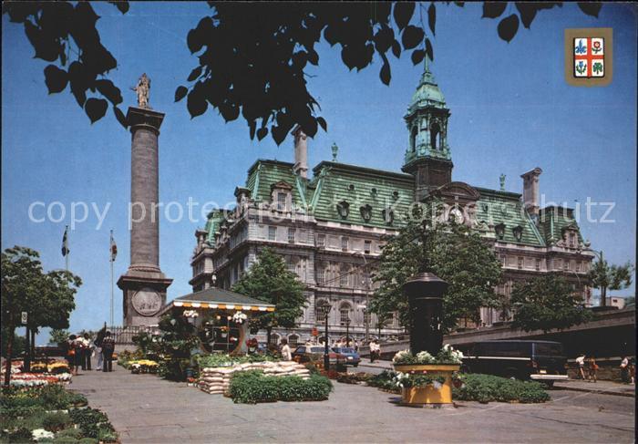 Montreal Quebec Hotel Ville Montreal Colonne Nelson Marche