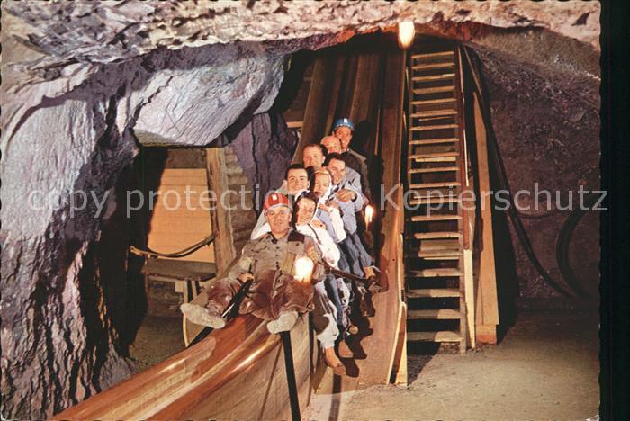 Hallein Rutschfahrt Salzbergwerk Duerrnberg