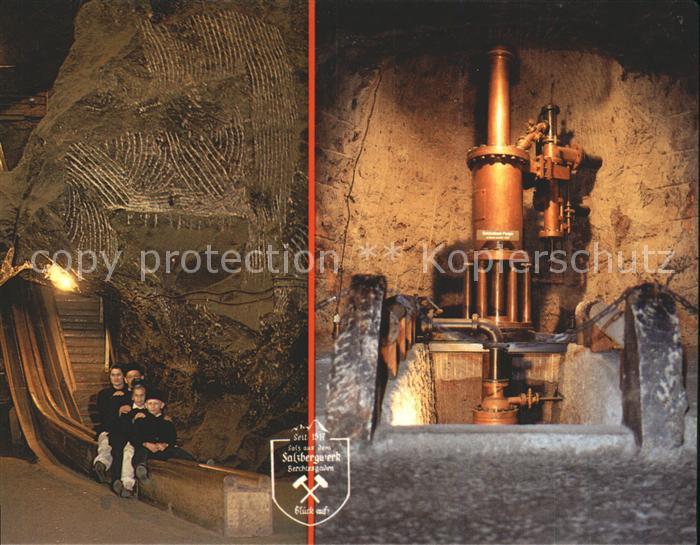 BERCHTESGADEN Bayern Salzbergwerk Kaiser Franz Rutsche Reichenbach Sole Pumpe