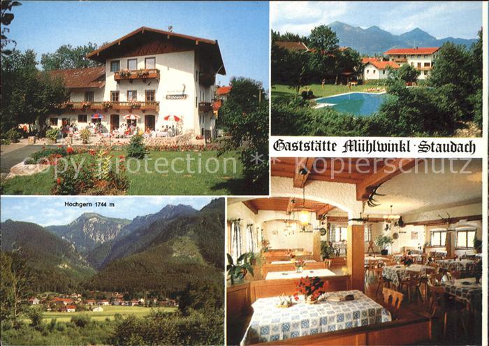 Staudach Oberbayern Gaststaette Muehlwinkl Hochgern