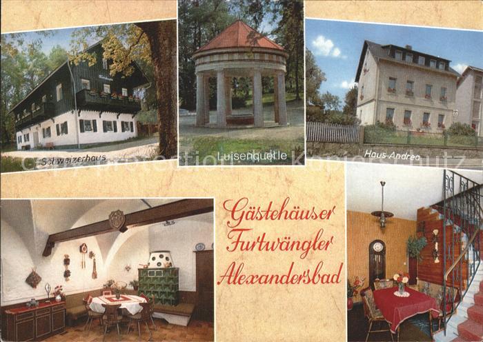 Bad Alexandersbad Gaestehaeuser Furwaengler Haus Andrea Luisenquelle