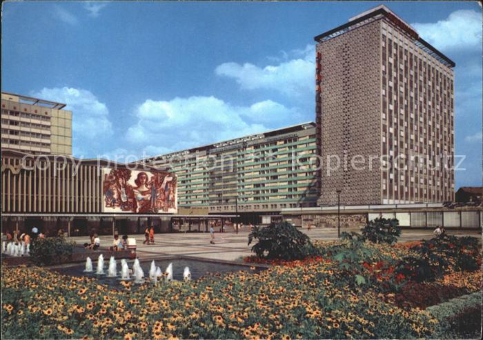 DRESDEN Elbe Prager Strasse Interhotel Newa