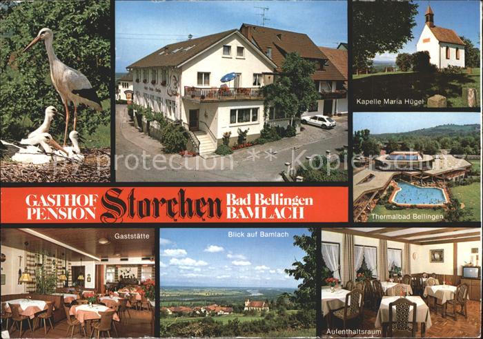 Bad Bellingen Gasthof Pension Storchen Bamlach Kapelle Maria Huegel Thermalbad