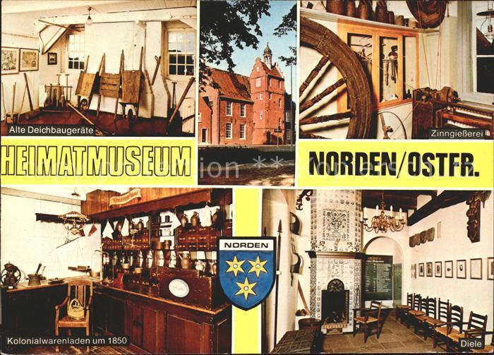 Norden Ostfriesland Heimatmuseum Alte Deichbaugeraete Kolonialwarenladen Diele Z