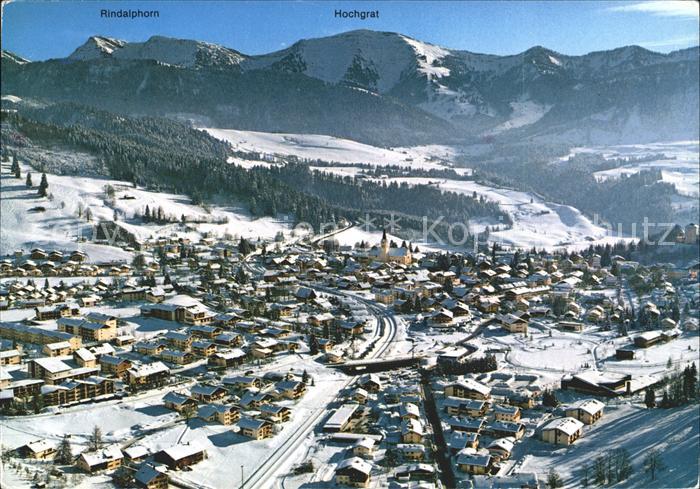 Oberstaufen Oberallgaeu Bayern Rindalphorn Hochgrat Fliegeraufnahme