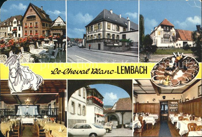 Lembach Bas Rhin Elsass Le Cheval Blanc