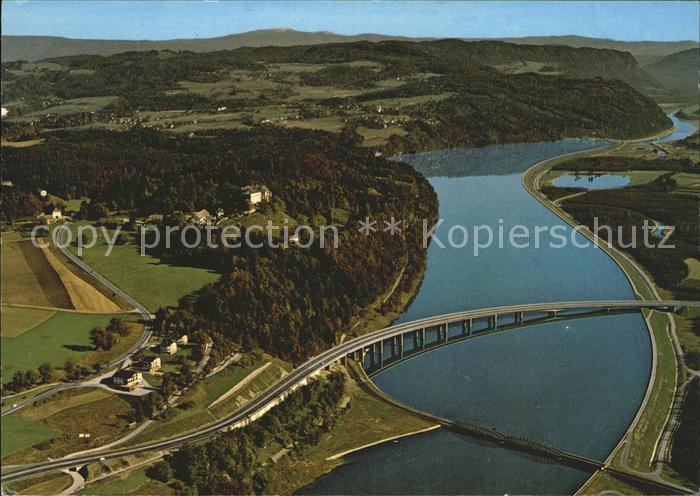 Maria Rain Kaernten Draufluss Hollenburg neuen Draubruecke