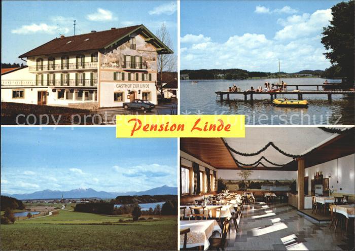 Eggstaett Oberbayern Gasthof Pension Linde