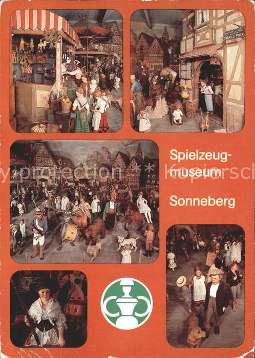 Sonneberg Thueringen Spielzeugmuseum Schaugruppe Thueringer Kirmes