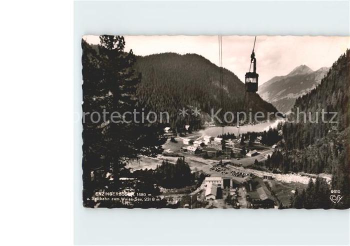 Uttendorf Salzburg Alpengasthof Enzingerboden Seilbahn Weiss See