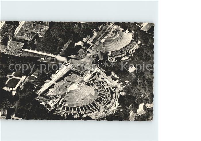 Lyon France Fliegeraufnahme Theatre Romain Fourviere Odeon