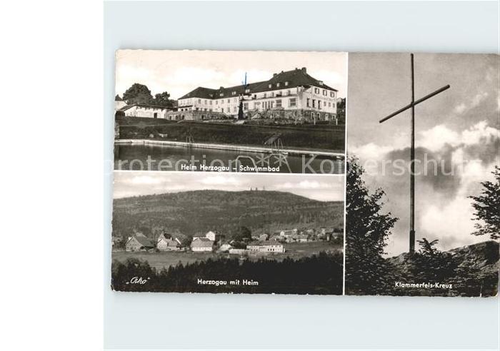 Herzogau Waldmuenchen Heim Schwimmbad Klaemmerfels Kreuz