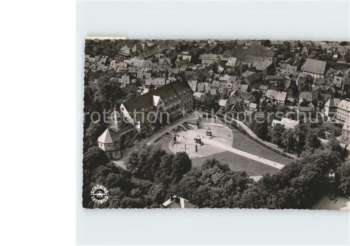 GOSLAR Harz Niedersachsen Kaiserplatz Fliegeraufnahme
