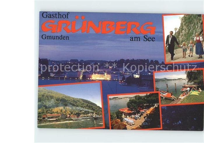 Gmunden Salzkammergut Gasthof Gruenberg am See Dampfer