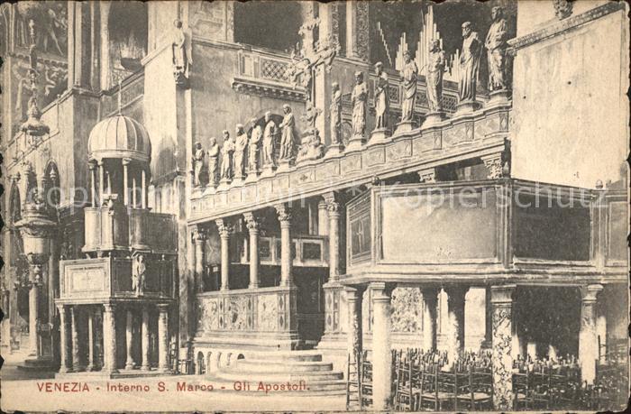 Venezia Venedig Interno S. Marco gli Apostoli