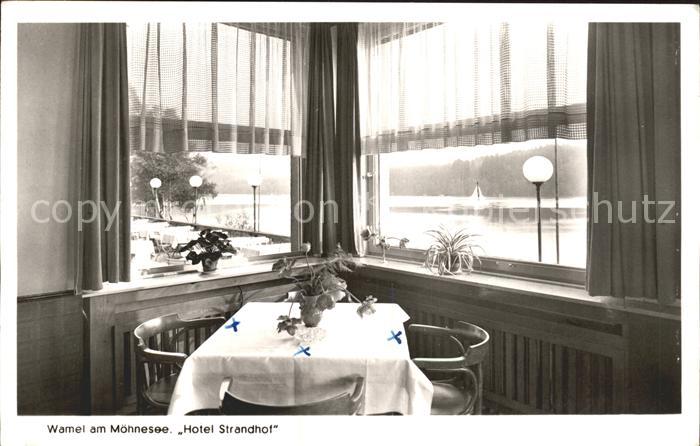 Wamel Moehnesee Hotel Strandhof  Restaurant