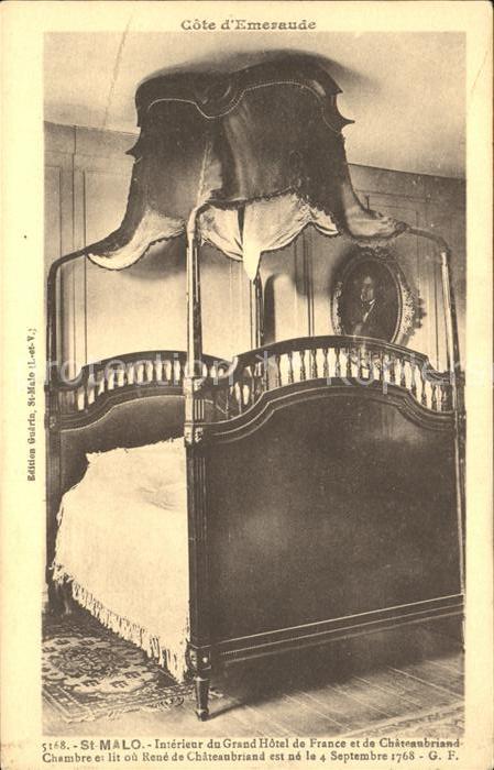 Saint-Malo 35 Grand Hotel Chateaubriand Chambre Schla