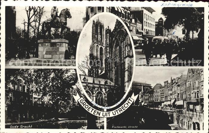 Utrecht Oude Gracht Vismarkt Vredenburg