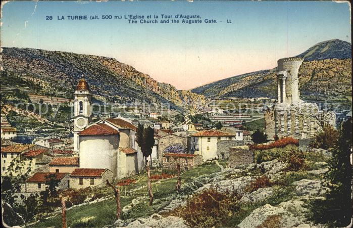 La Turbie Eglise et Tour d`Auguste