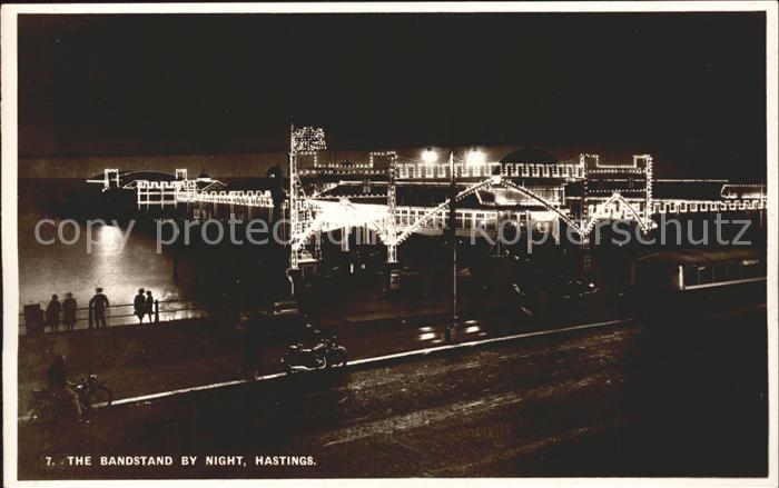 Hastings East Sussex Bandstand by Night