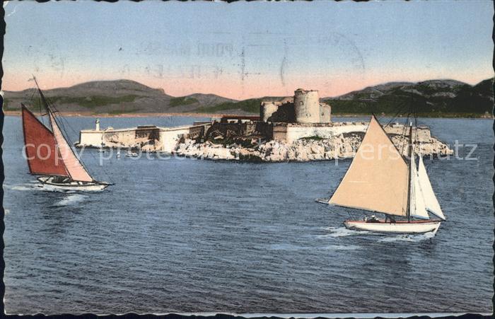 Marseille Bouches-du-Rhone Burg Segelboote