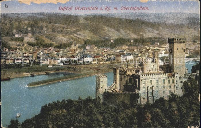 Oberlahnstein mit Schloss Stolzenfels