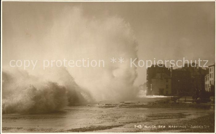 Hastings East Sussex Rough Sea