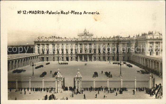 Madrid Spain Palacio Real Plaza Armeria