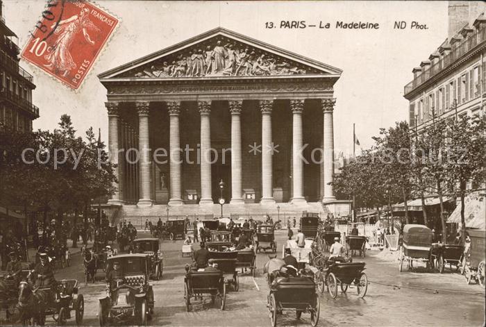 Paris La Madeleine Pferdekutschen