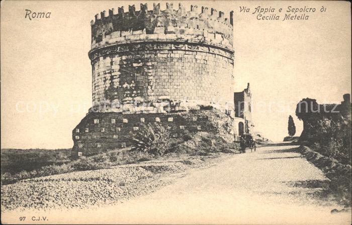 Roma Rom Via Appia e Sepolcro di Cecilia Metella